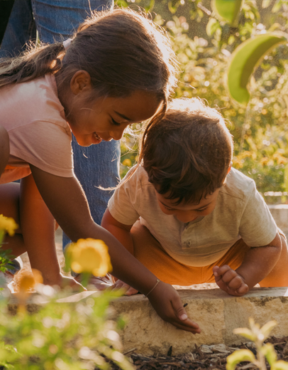 kids playing at SABG