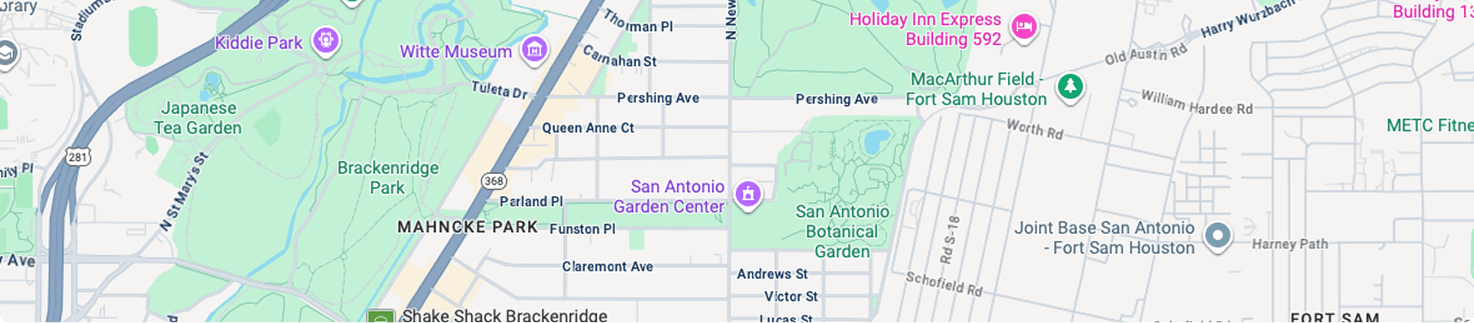 map to San Antonio Botanical Garden