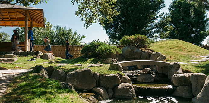 river pathway at SABG